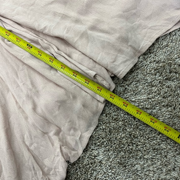 Irene’s Story Taupe pink Sleeveless v-neck front button Midi Dress - Picture 9 of 10